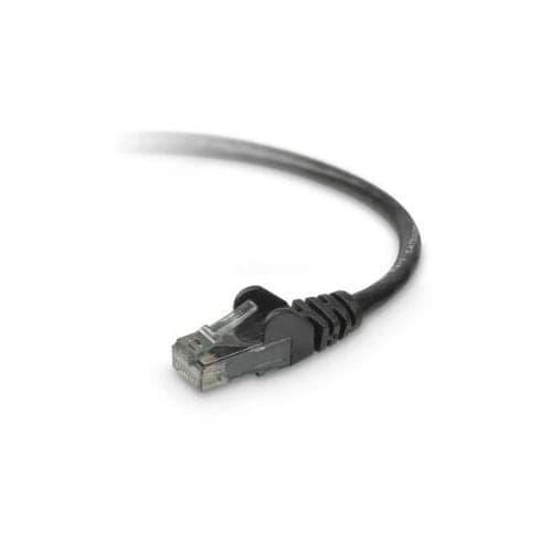 30FT CAT6  BLACK SNAGLESS RJ45 M/M PATCH CBL