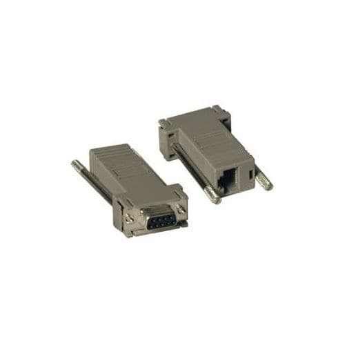 NULL MODEM SERIAL DB9 SERIAL MODULAR ADAPTER KIT 2XDB9F TO RJ45F
