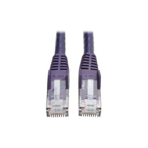 5FT CAT6 PATCH CABLE M/M PURPLE GIGABIT MOLDED SNAGLESS PVC RJ45