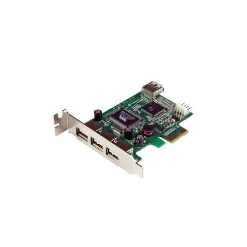 4 PORT USB 2.0 PCIE CARD LOW PROFILE PCI EXPRESS EXPANSION CARD