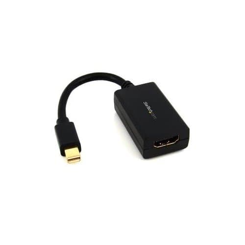 BLACK MINI DISPLAYPORT TO HDMI ADAPTER MDP HDMI CONVERTER DONGLE