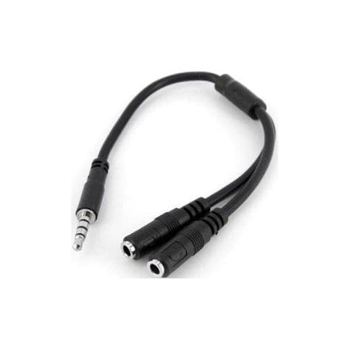HEADPHONE AND MICROPHONE HEADSET ADAPTER 3.5MM M/F