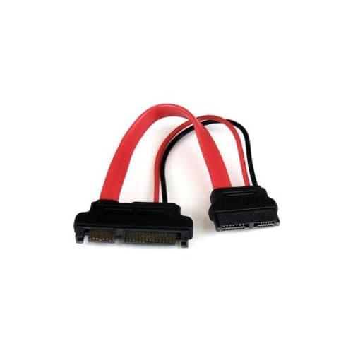 6IN SLIMLINE SATA TO SATA F/M ADAPER W/ POWER