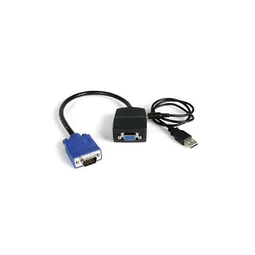 2PORT VGA VIDEO SIGNAL SPLITTER DUAL DISPLAY MONITOR VIDEO SPLITTER
