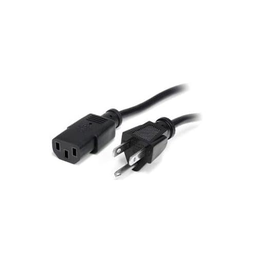 3FT POWER EXTENSION CORD NEMA 5-15P TO C13 AC POWER MONITOR CABLE