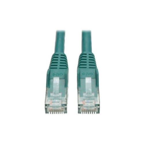 1FT CAT6 PATCH CABLE M/M GREEN GIGABIT MOLDED SNAGLESS PVC RJ45
