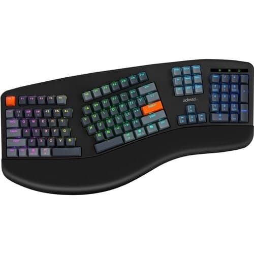 2X LRG PRINT ILLUM ERGO MULTIOS MECH KEYBOARD W/COPILOY HOTKEY