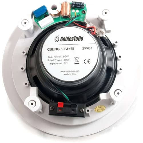6IN CEILING SPEAKER 8OHM WHITE