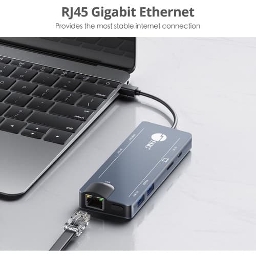 MINI DP 4K VIDEO DOCK WITH USB 3.0 LAN HUB