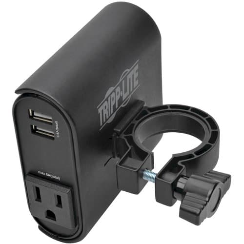 AC / USB MOUNT CHARGING CLIP W/ 2 USB PORTS 2 NEMA 5-15 6FT CORD