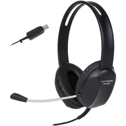 HS STEREO 3.5MM EDU SM EARCUP FLEX MIC BRAIDED CORD CORD MGMT