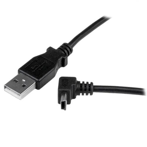 3FT UP ANGLE MINI USB CABLE USB 2.0 A TO MINI B CHARGING CORD