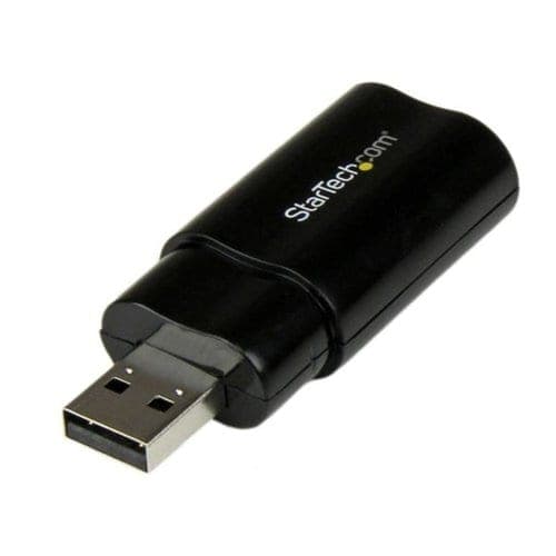 USB STEREO AUDIO ADAPTER COMPACT LAPTOP EXTERNAL SOUND CARD