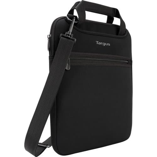 VERTICAL SLIPCASE WITH HIDEAWAY HANDLES FOR NOTEBOOK BLACK 12IN