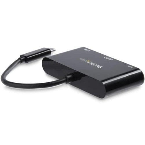 USB C MULTIPORT ADAPTER 60W PD VGA USBC MINI TRAVEL DOCK W/ USB