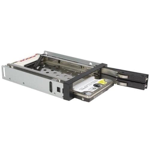 HARD DRIVE BAY MOBILE RACK DUAL 2.5IN SATA HDD SSD HOT SWAP
