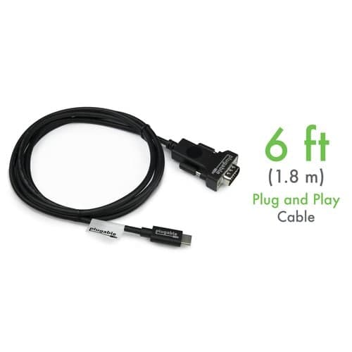 PLUGABLE USBC-VGA-CABLE USB C TO VGA CABLE