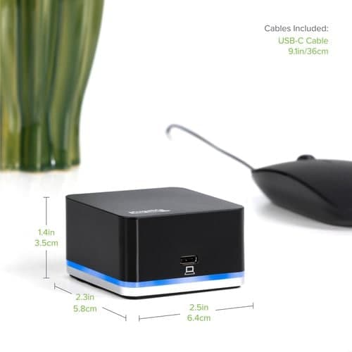 PLUGABLE UD-CUBE USB C MINI DOCKING STATION