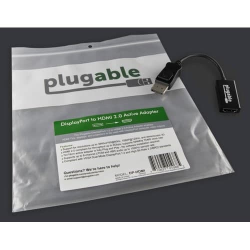 PLUGABLE DP-HDMI ACTIVE DP TO HDMI ADAPTER