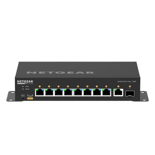 AV LINE M4250-9G1F-POE+ FULLY MANAGED DESKTOP SWITCH