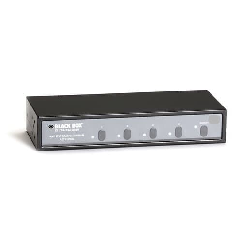 4X2 DVI MATRIX SWITCH WITH AUDI O & RS-232 CONTROL