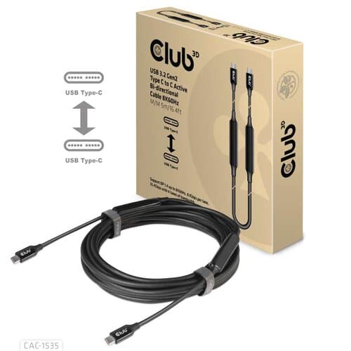 16FT USB3.2 GEN 2 TYPE-C TO C M/M ACTIVE BI-DIRECTION 8K60HZ M/M