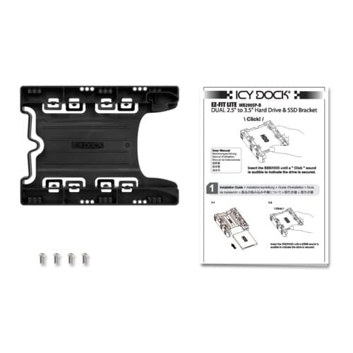 EZ-FIT LITE MB290SP-B DUAL 2.5 MOUNTING BRACKET