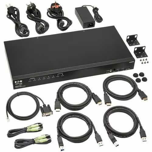 HDMI/USB KVM SWITCH 8-PORT 4K 60HZ USB PERIPHERAL SHARING 1URM