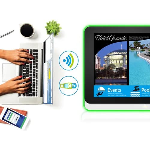 10.1 MULTI-TOUCH ALL-IN-ONE DISPLAY W/ 350-NIT 1280X800 RESO