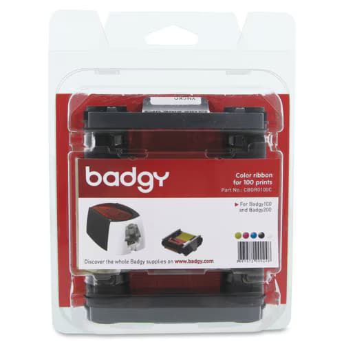 BADGY100/200 COLOR RIBBON 1 CLR RIB 100 PRINTS FOR BADGY100 200