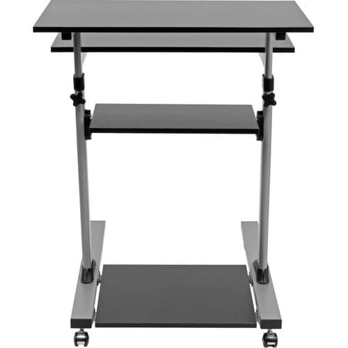 ROLLING MOBILE STANDING DESK HEIGHT ADJUSTABLE WORKSTATION