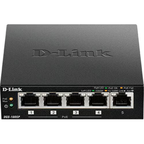 5PORT GIGABIT UNMANAGED DESKTOP SWITCH WITH 4PORT POE