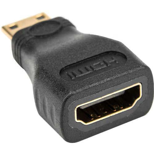 MINI HDMI TO HDMI M/F BLACK ADAPTER