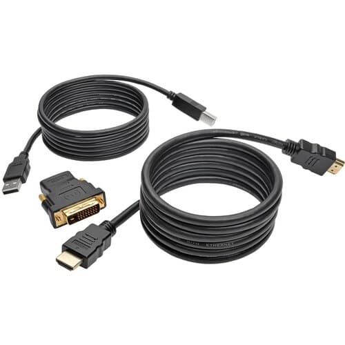 6FT HDMI DVI USB KVM CABLE KIT USB A/B KEYBOARD VIDEO MOUSE