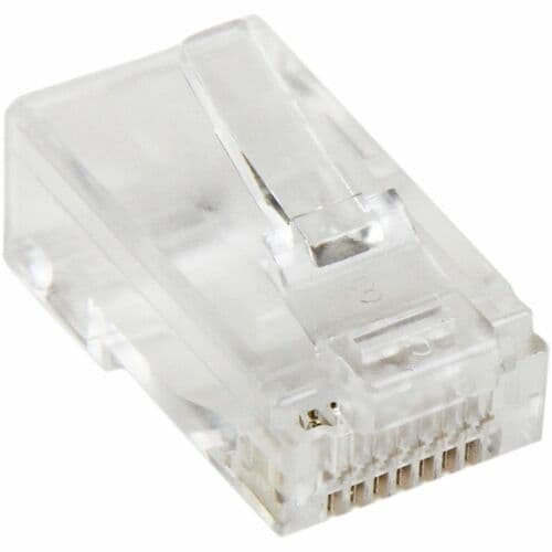 CAT5E MODULAR ETHERNET PLUGS RJ45 SOLID WIRE 50 PACK