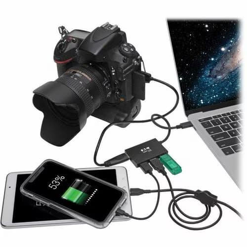 USB C HUB 4-PORT USB-A COMPACT USB 3.1 GEN 1 PORTABLE ALUMINUM