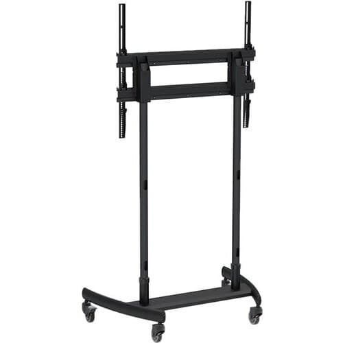LARGER FORMAT MOBLE CART BLACK POLES DISPLAYS 300LBS MAX