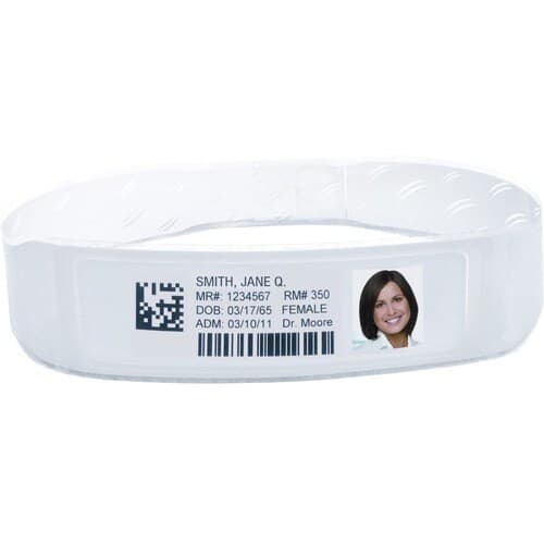 WRISTBAND POLYPRO/PET3X11IN DT Z-BAND W/ 200/ROLL 5ROLL