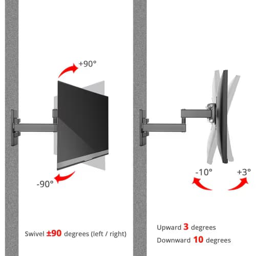LCD/TV MONITOR MOUNT 13IN/27IN DUAL-ARM ARTICULATING