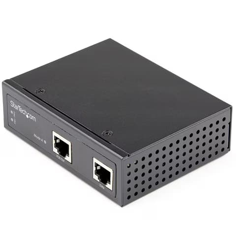 GIGABIT ETHERNET POE INJECTOR INDUSTRIAL POWER OVER ETHERNET
