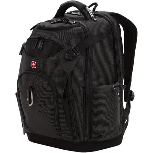 SWISSGEAR WORK PACK PRO TOOL BACKPACK BLACK USB FITS 17IN LAPTOP