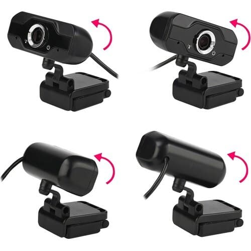 AQUILA HD 1080P WEBCAM FIXED FOCUS ROTATING BLACK
