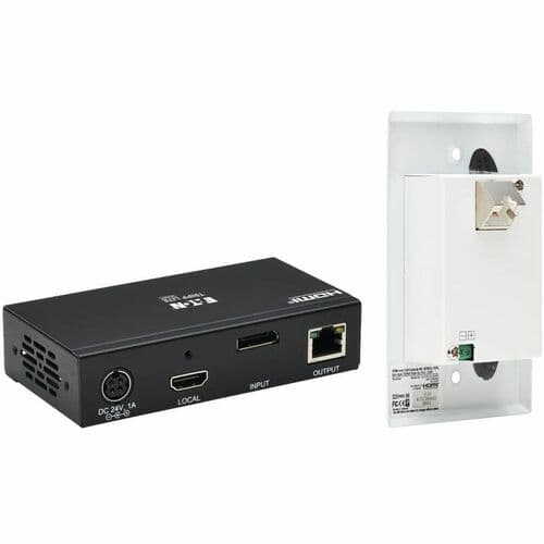 DISPLAYPORT TO HDMI OVER CAT6 EXTENDER KIT W WALL PLATE RECEIVER