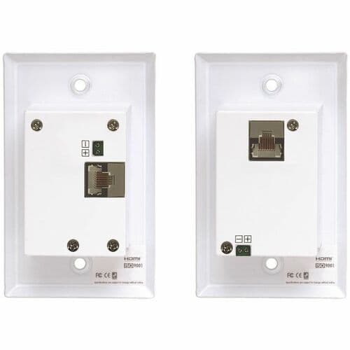 DISPLAYPORT TO HDMI OVER CAT6 EXTENDER KIT WALL PLATE 4K60HZ POC