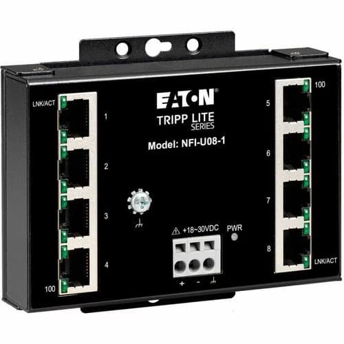 ENET SWITCH UNMANAGED 8PORT INDUSTRIAL WALLMOUNT 10/100 MBPS