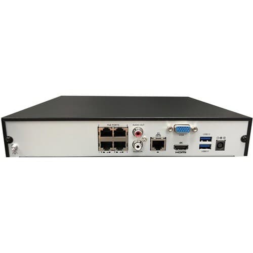 4CH NVR H.265 4K NO HDD POE 1 SATA INTERFACE