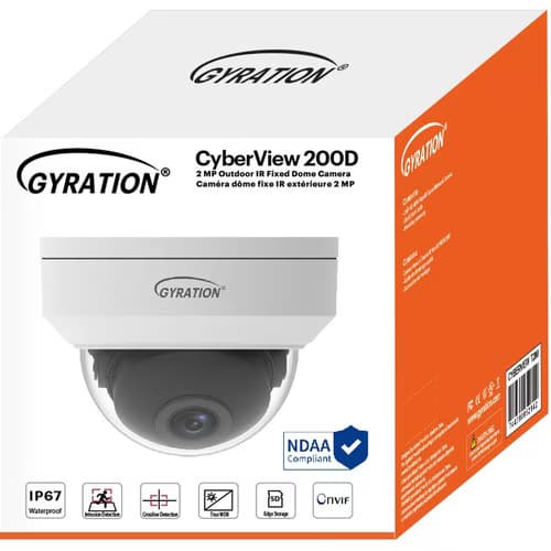 2MP CMOS UHD-IR DOME CAM IP67 12V POE FIXED LENS 30 MTR RANGE