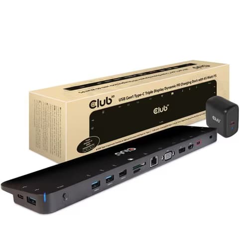 65W USB-C UNIVERSAL TRIPLE DOCK USB C TRIPLE DOCK 65 WATT
