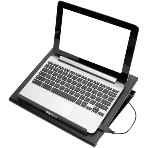 NOTEBOOK LAPTOP COOLING PAD 2 BUILT IN FANS USB PORT HEAVY DUTY