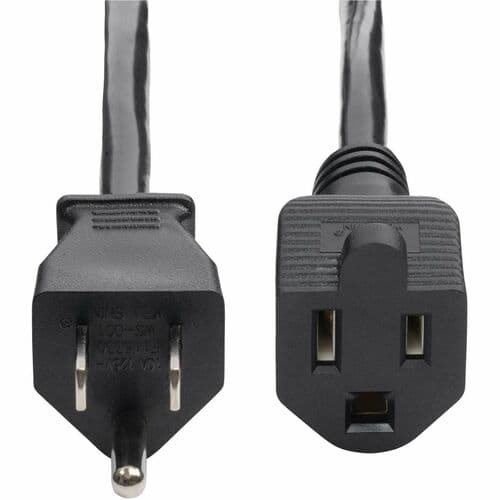 8FT POWER EXTENSION CORD NEMA 5-15P TO 5-15R 10A 125V